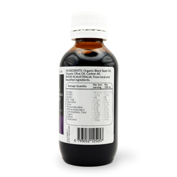 Try All Three - Blackseed & MCT & Olive with 99.99% Carbon 60 - 1 x 100ml bottle each oil - Image 5