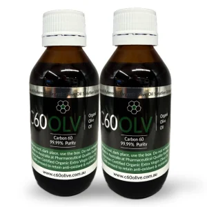 C60 Australian Organic Olive Oil with 99.99% Carbon 60 - 100ml x 2 bottles